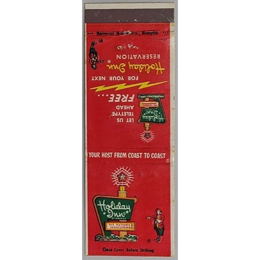 Front Strike Matchbook Cover Holiday Inn Laurel MS Mississippi